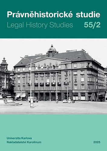 PRÁVNĚHISTORICKÉ STUDIE